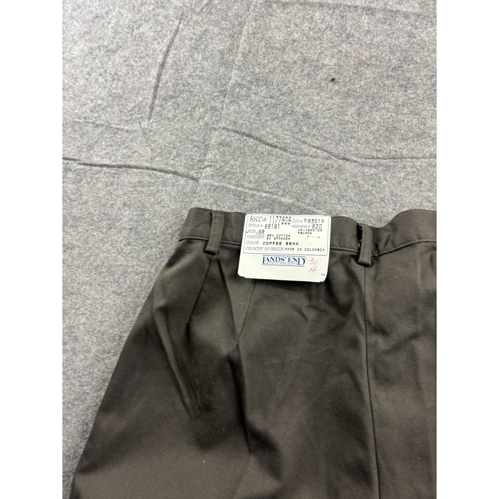 VTG Lands' End Womens 6R (26x31) Brown Pleated Dress Pants USA Old Money Classy - Picture 9 of 9